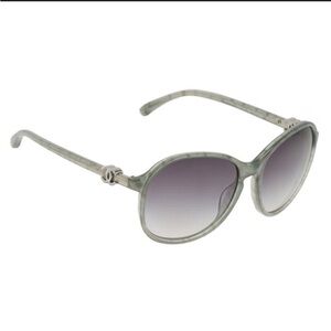 Chanel Gray/Green Gradient Sunglasses